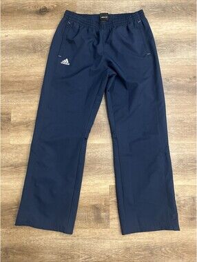 Adidas Y2K Track Pants Mens Medium Blue Mesh Lined Athletic Training Athleisure